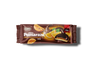 CBA CUKO piškóty s kakaovou polevou pomaranč 150 g